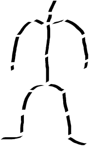 Simple human-like skeleton